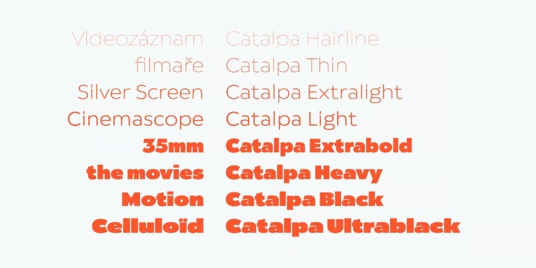 Catalpa 荣获国际大奖的可变字体家族